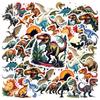 35-70pcs Diverse Dinosaur Stickers Cartoon Animal Sticker Aesthetic Phone Bike Wall Scrapbook Motorcycle Waterproof Graffiti