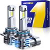 AUTOONE 9012 LED Bulb, 800% Brighter, 3 Min Quick Tall, 20 Years Lifespan, No Flicker, 99% Compatibility