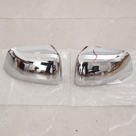 Pair Chrome Side Mirror Cover Cap For Jeep Grand Cherokee Durango 2011~