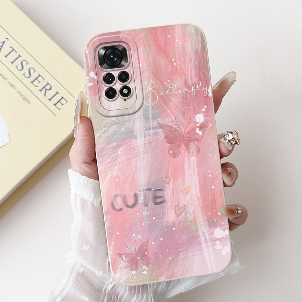6.67'' Global For Redmi Note 11 Pro Case Silicone Fashion Luxury Cute Cat Painted Shockproof Phone Case For Redmi Note 11 Pro 5G