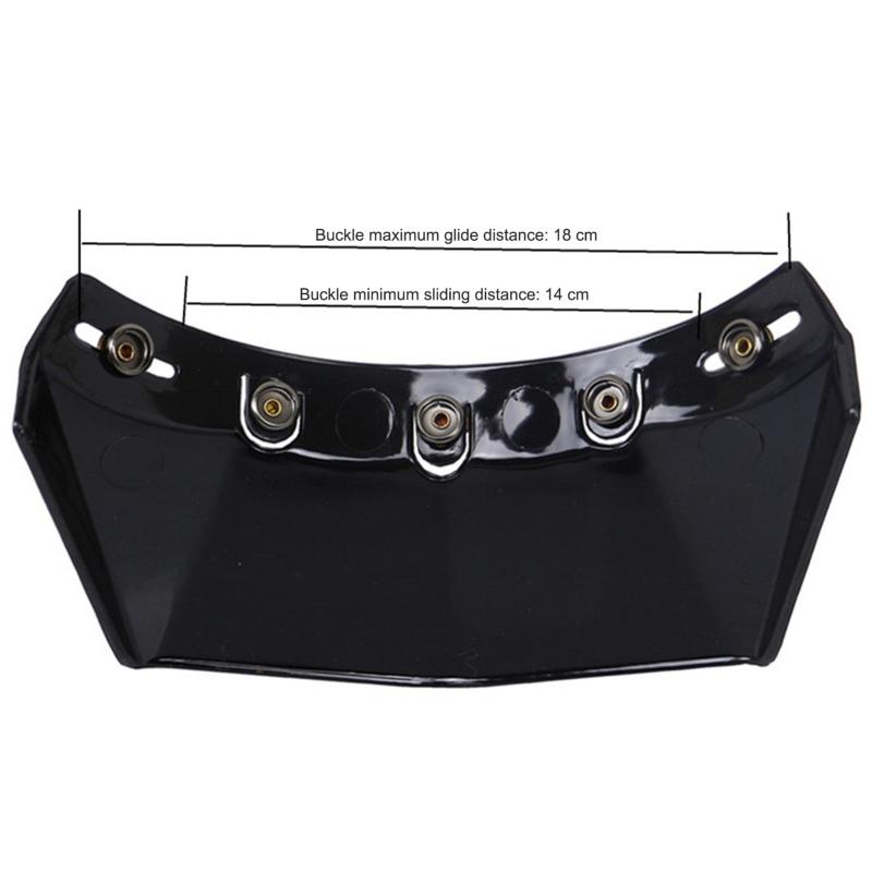 Universal 5-Snap Visor for Open Face Motorcycle Helmet Wind Flip Up Visor Shield Motorcycle Helmet Cap Tongue 5-Snap Wind Shield
