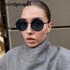 Small Frame Steampunk Round Sunglasses Women Men  Luxury Brand Vintage Punk Driving Sun Glasses UV400 Classic Metal Eyewear