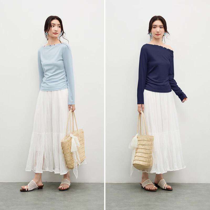 Women's Ribbed Knit Long Sleeve Top