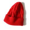 100% Cashmere  Cable Knitted Beanies New Design Custom Unisex Hats