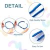 50pcs Multicolor Adjustable Braided Nylon Twisted Cord Bracelet Making Chinese Knot Bangle DIY Jewelry Findings 1¬1.55cm Long
