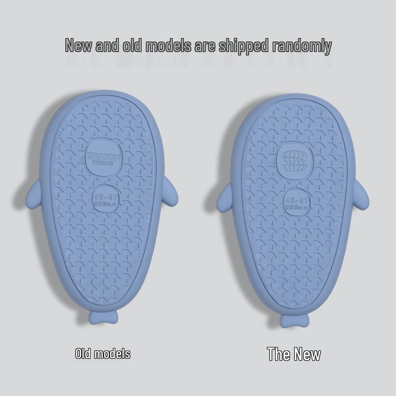 Rekin Kreskówkowy Antypoślizgowe Letnie Kapcie dla Dorosłych - Urocze, Modne, Do Wewnątrz i na Zewnątrz