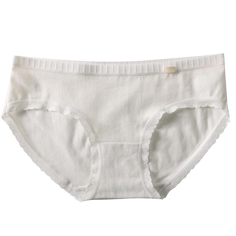 Girls' Mid-Waist Pure Cotton Antibacterial Briefs - Cute & Breathable Birthday Series.