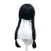 Midoriya Wednesday Cosplay Wig, High-Quality Wednesday Wig, Costume, Halloween, School Festival, Festival, Cosplay Wig