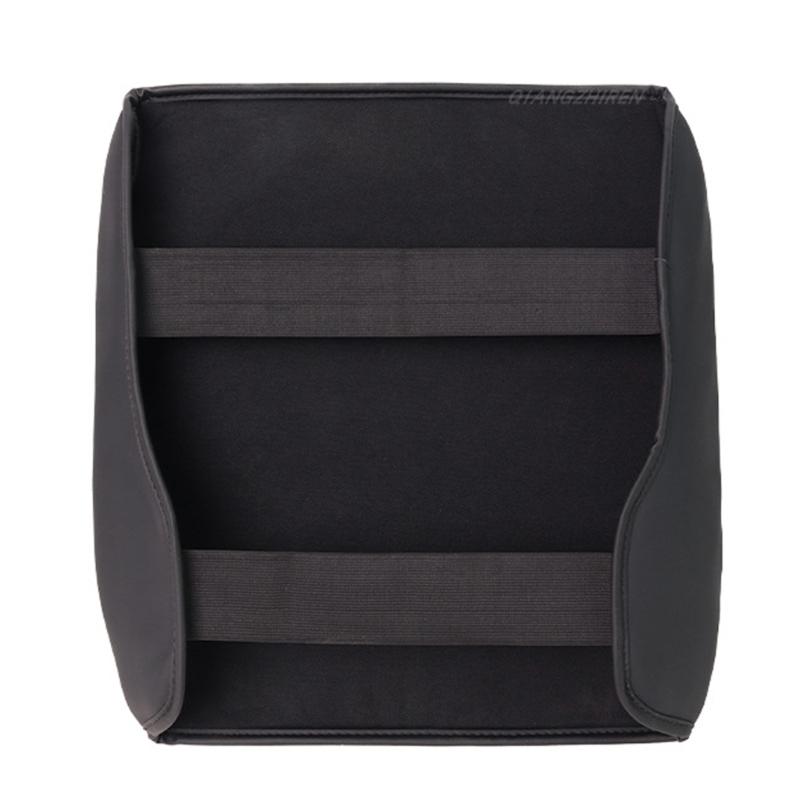 Upgrades Leather Center Console Cover Armrest Protector Square Armrest Cover Excellent Fit for Pickup 1500 2018-2026