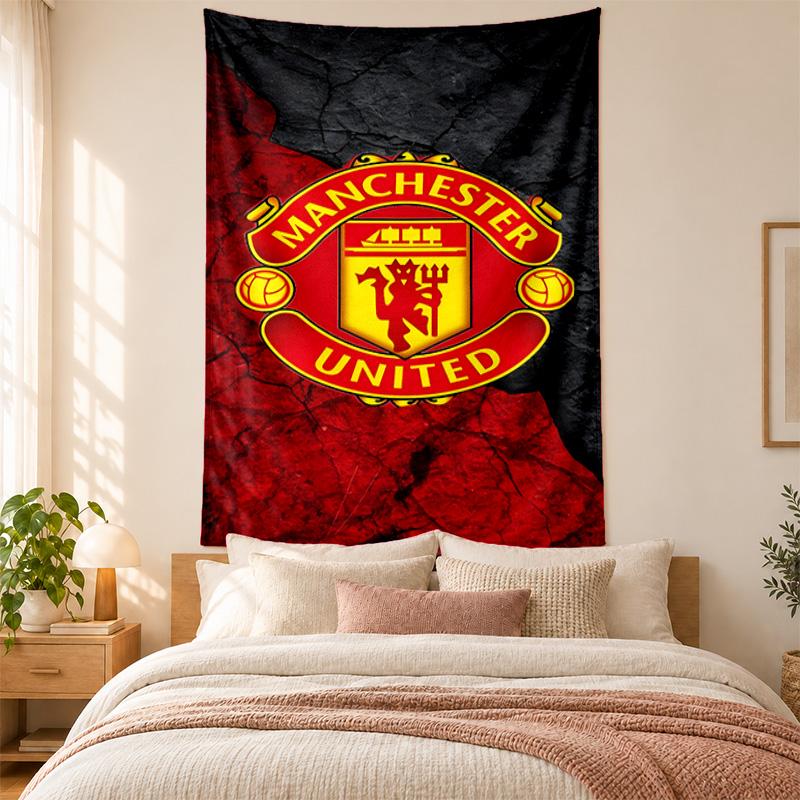 FC Manchester Tapestry highquality for decorating living room bedroom dorm walls ideal as bedroom wallart orholiday gift