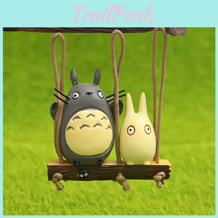 My Neighbor Totoro Swing Cat Scene Mini Model Ornament For Gift Present