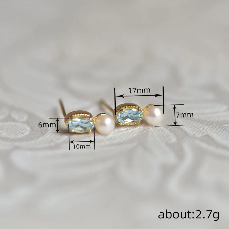 Lady Temperament Stud Earrings, Imitation Pearls, Exquisite And Elegant Earrings, Daily Wear Jewelry