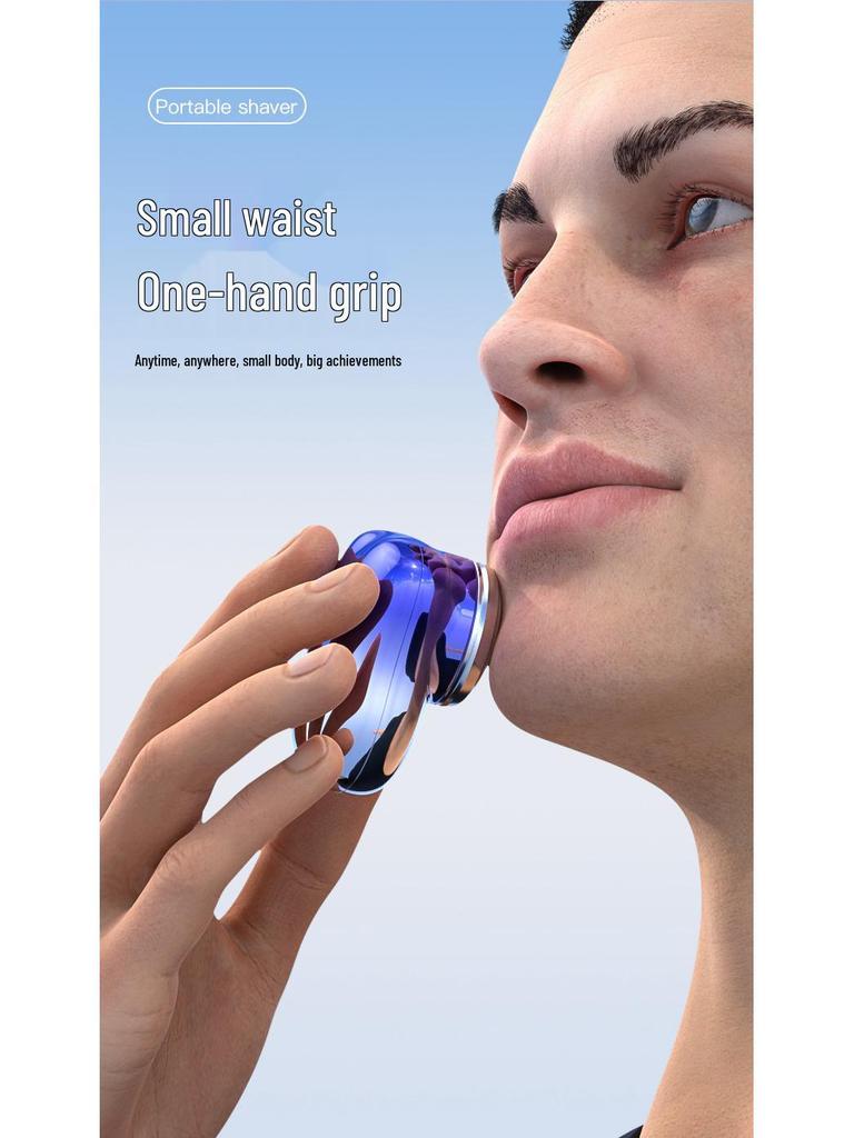 Mini Waschbarer Elektrorasierer - USB Wiederaufladbarer Tragbarer Reiserasierer für Männer