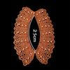 Hollow Polyester Shawl Faux Collar with Pearl Lace and Button