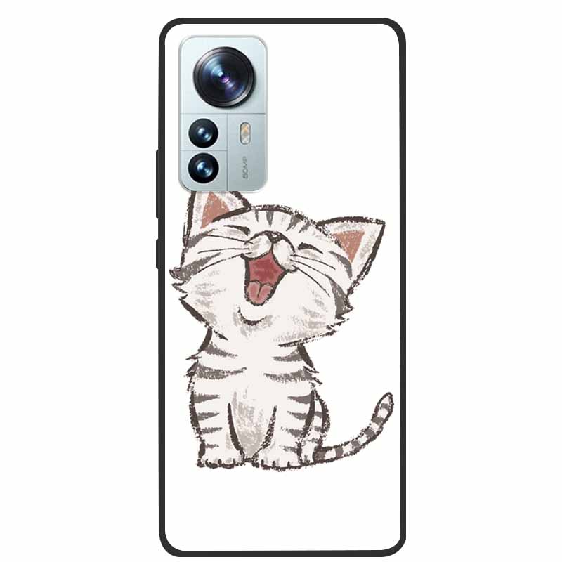 For Xiaomi 12T Pro Phone Case Cover Lion Wolf Black Soft Silicone Case For Xiaomi 12T Pro Back Cover Case 12 T 12TPro Funda Capa
