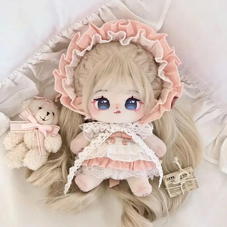 20cm Cute Cotton Doll Nayanaya Naked Baby Doll Dress Up Baby Clothes Figure Plushie Suit Stuffed Toy Dolls Collection Gift