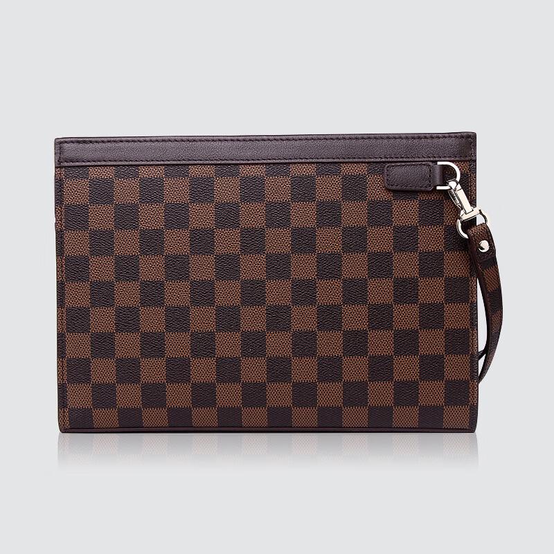 SCHWARZETIENNE Men's Genuine Leather Clutch Bag