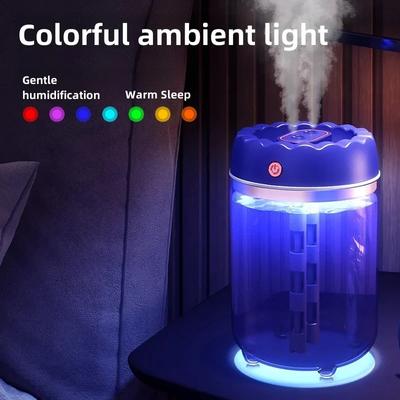 Humidificateur USB à double pulvérisation pour usage domestique, chambre à coucher, mère et bébé, machine d'humidification à brouillard élevé de grande capacité de 1,8 L
