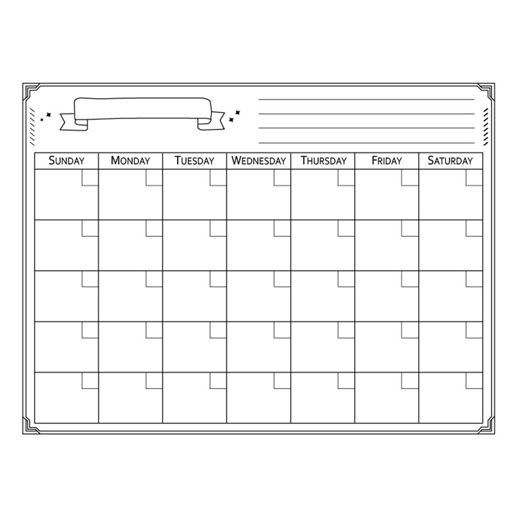 Whiteboard Magnetic Calendars For Refrigerator Family Notepad Daily Planner