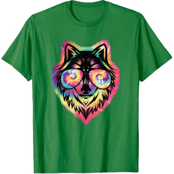 Cool Wolf Funny Wolf Lover Wildlife Men Boys Kids T-Shirt