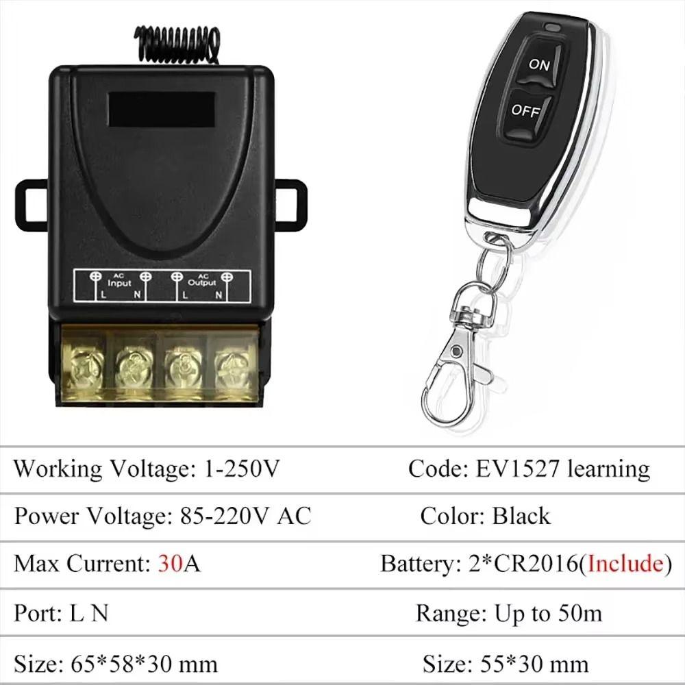 8V-72V Remote Control Switch High Power Wireless Controller Smart Switch  LED Lamp Controller