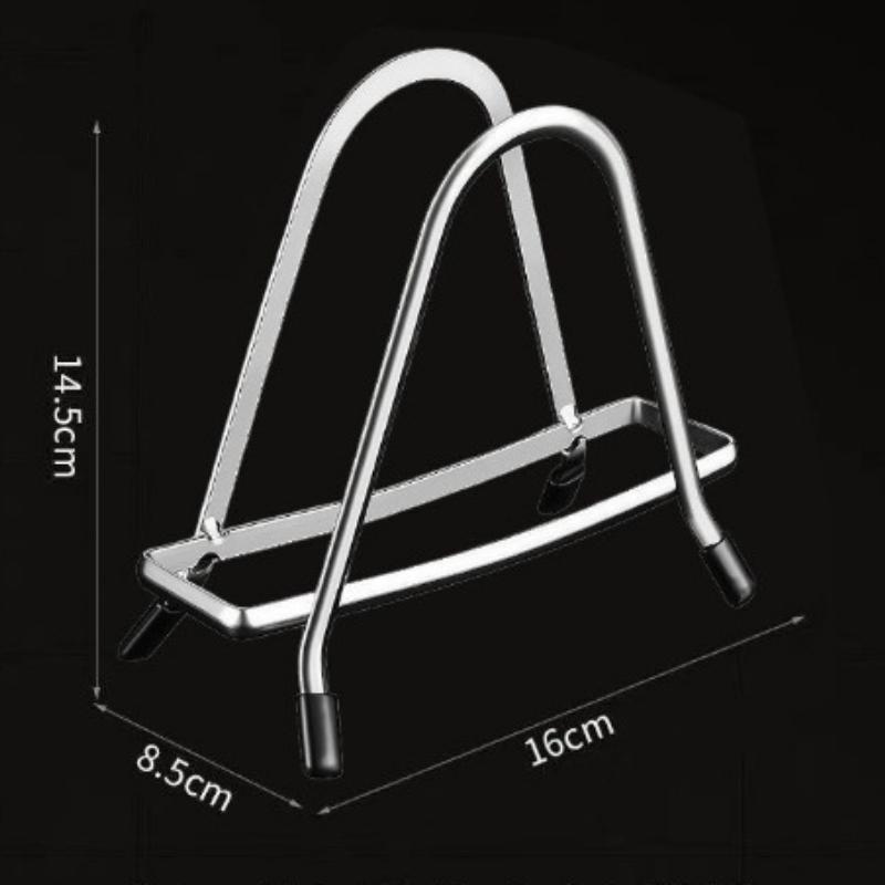 Multifunctional Stainless Steel Pot Lid Rack Kitchen Countertop Cutting Board Holder for Baking Tray Storage Organizer