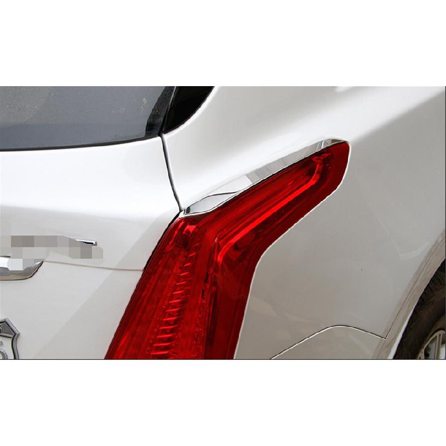 Fit For Cadillac XT5 2016-2020 Chrome Steel Rear Tail Light Lamp Strip Trim 2Pcs