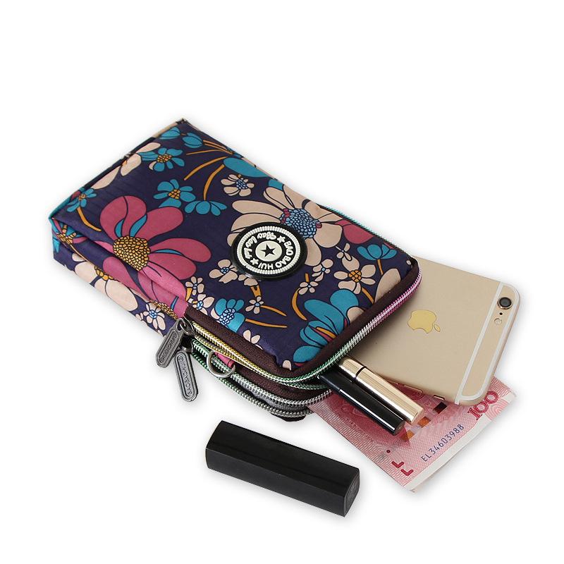 Mädchen Frauen Geldbörse Schulter Mini Canvas Taschen Träger Handy Große Kartenfächer Geldbörse Handtasche Geldfächer Schlüssel Münzbörse