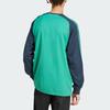 adidas Originals Ss25 Jersey Logo Stripe V-Neck Long Sleeve T-Shirt Men Tops Green JC8373