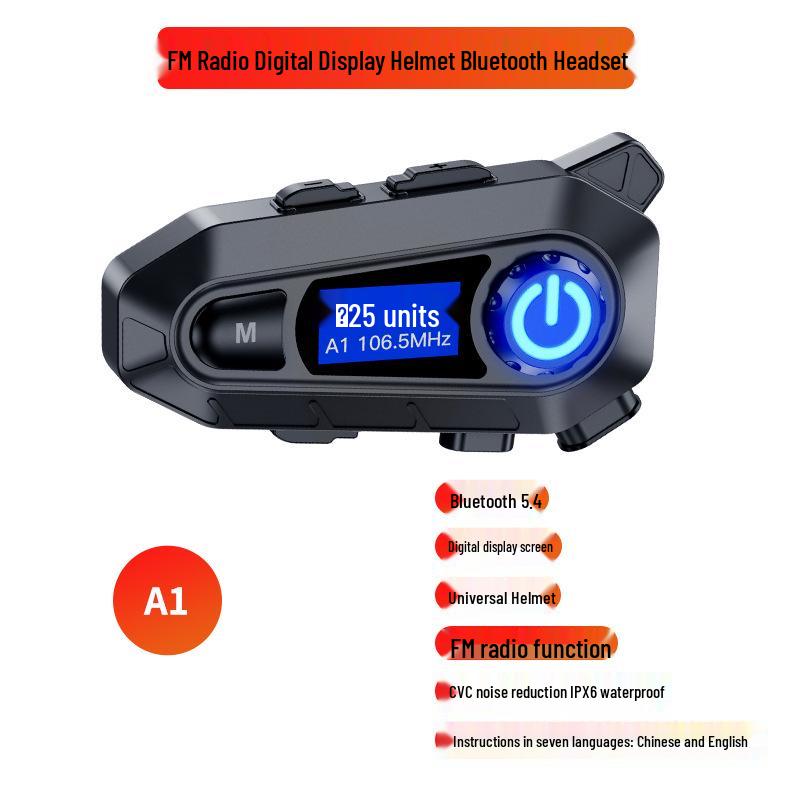 Multi-functional Motorcycle Helmet Bluetooth Intercom Earphones with Cross-border Certification