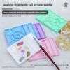 Nail Palette Plates Watercolor Toning Grids Gel Polish Holder Manicure Pen Stand Drawing Nail Shop Supplies