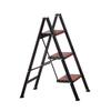 3 Step Ladder, Folding Step Stool with Wide Anti-Slip Pedal and Comfort Handgrip, Lightweight 150 kg Capacity Portable Aluminum Plant Support,