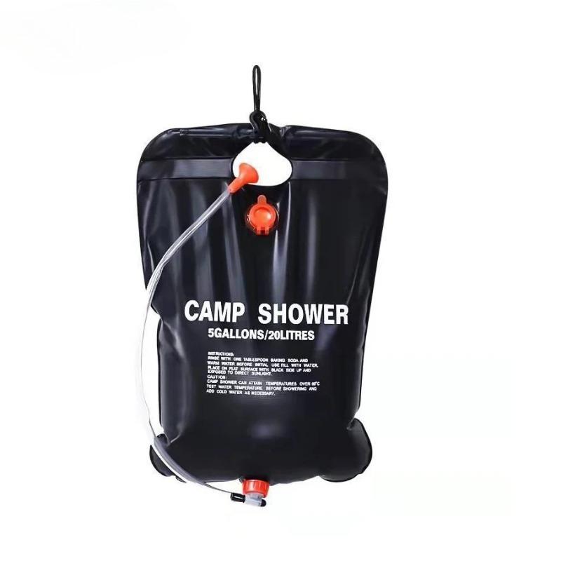 20L Faltbarer Solardusche Wasserbeutel PVC Faltbare Wasserspeicherbeutel Outdoor Wandern Reise Badebeutel Schrubbbecken Zubehör