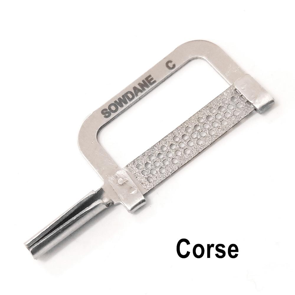 Bandes automatiques de réduction d'émail interproximale dentaire, poignée à Double face, Surface de ponçage en diamant avec trou