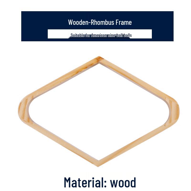 

Solid Wood Diamond 9-Ball Rack