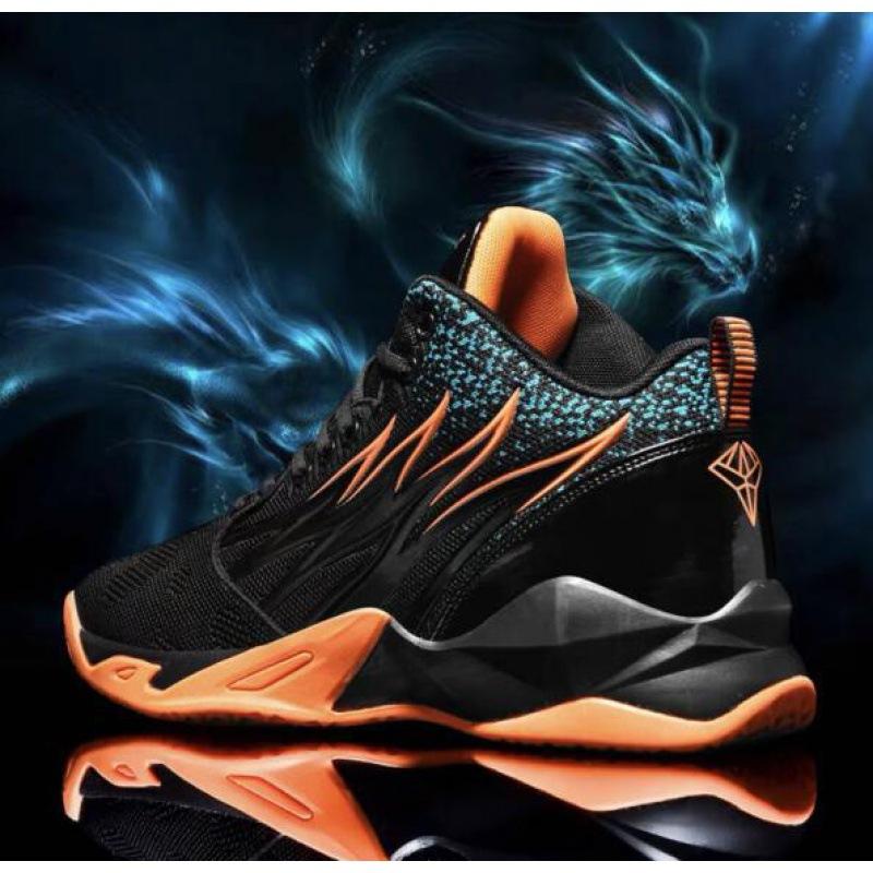 Men's Shoes Basketball Sports Shoes High-top Non-slip Shock-absorbing Sneakers Friction Sound Students Actual Combat Breathable Venom Running Shoes