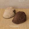 A New Style of Front Hat Made of Suede Retro and Versatile  A Fashionable and Artistic Baseball Cap  and A Behind The Scenes Beret Hat