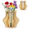 DIY Craft DIY Flower Vase Assemble Kit Wooden Vase Kit Bouquet Vase  Office Decor