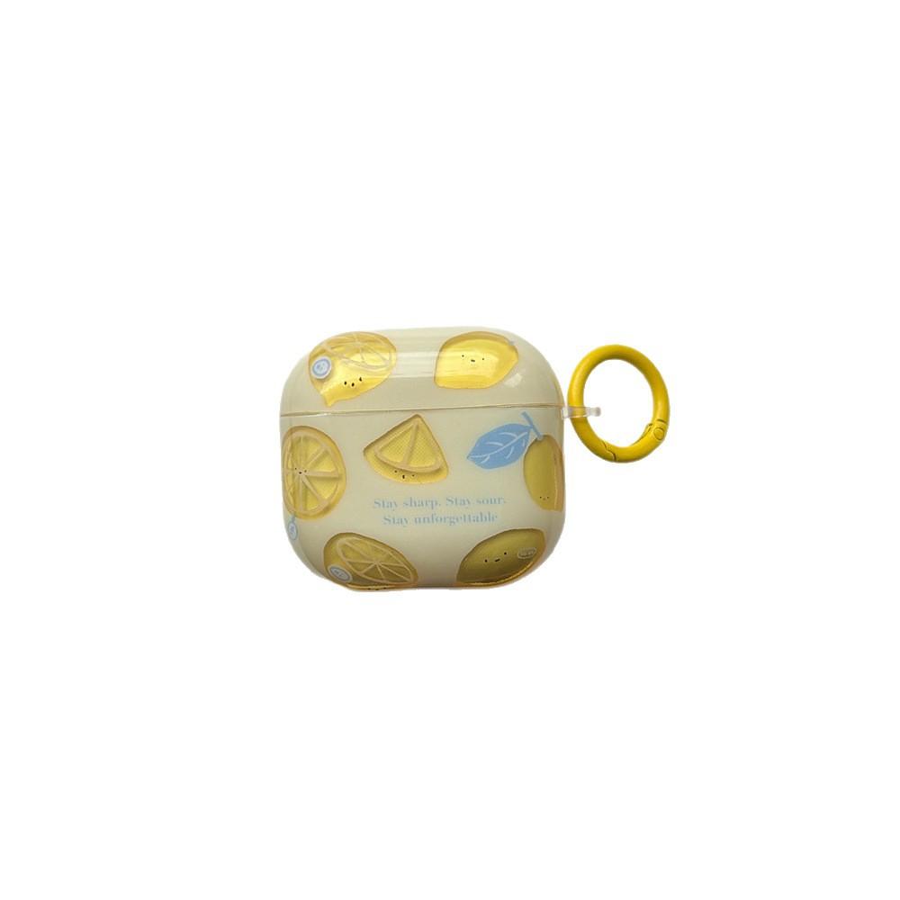Applicable To Apple AirPods 1 /1 Generation Milk Yellow Lemon Earphone Cover PRO1 Cute Protective Cover PRO1 Bluetooth Case