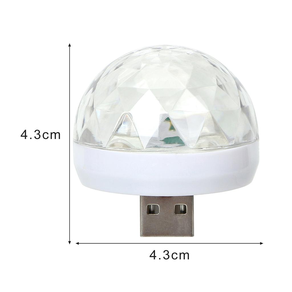 RainbowGeactiveerde Geluidsbal Magie USB Mini Discolicht KTV Neonlamp