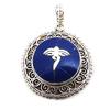 Les Trésors De Lily [J3939] - Silver 'Hatari' Lapis Lazuli Pendant