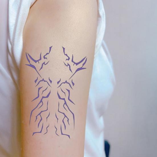 Temporary Tattoo Stickers Waterproof Body Art Long-lasting Cosplay Tattoos Stickers for Parties Festivals Concerts Role Playing Props