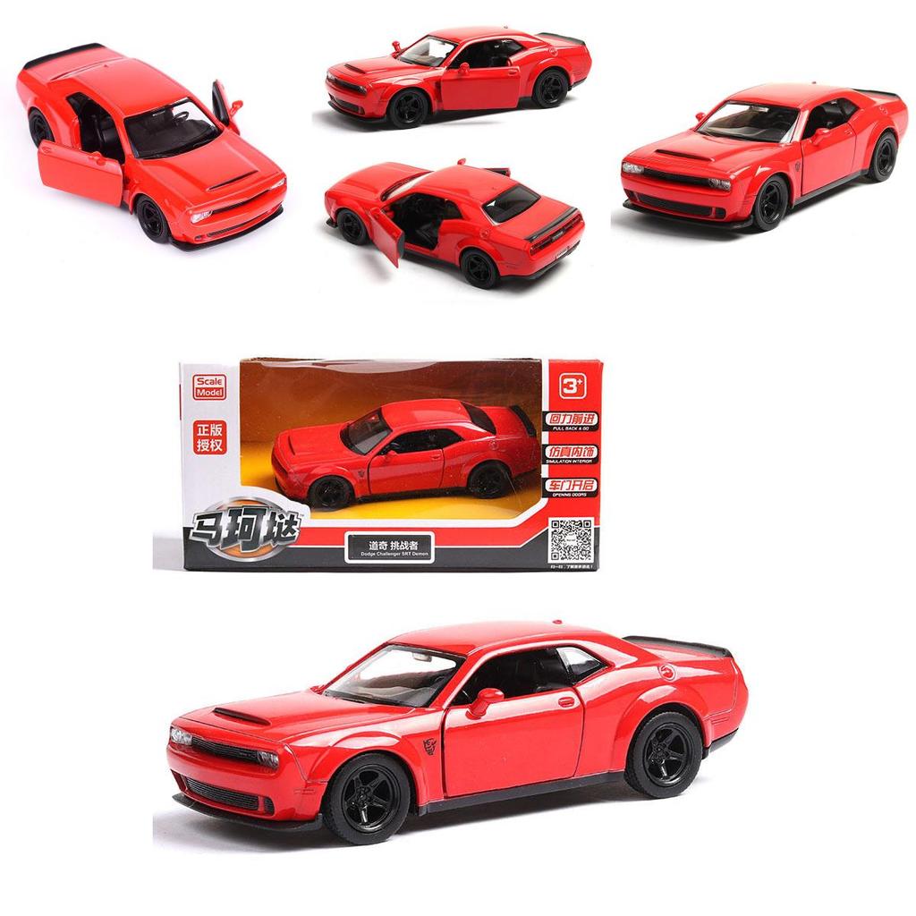 Premium Qualität 1/36 Dodge Challenger Srt Demon Legierung Diecast Automodell für Sammler