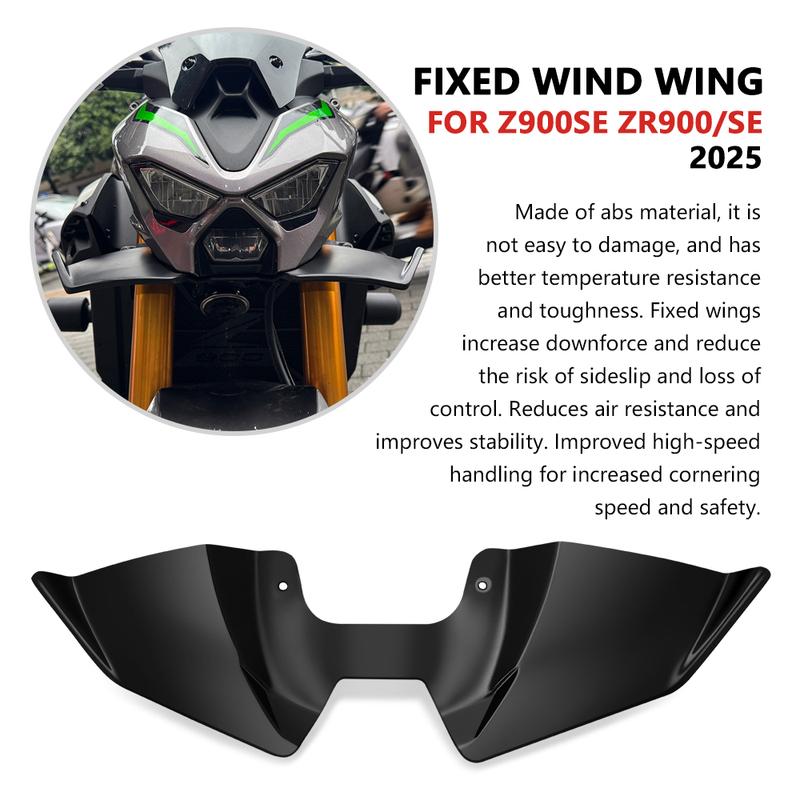 For Z900 Z900SE 2025 Motorcycle Naked Front Spoiler Winglet Aerodynamic Wing Kit Spoiler Z900 SE 2025 New Model Accessories