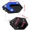 F FIERCE CYCLE Motorcycle Kickstand Side Stand Stretch Plate Pad Aluminum Alloy Fit BMW R1200GS LC 2013-2018 Titanium Tone
