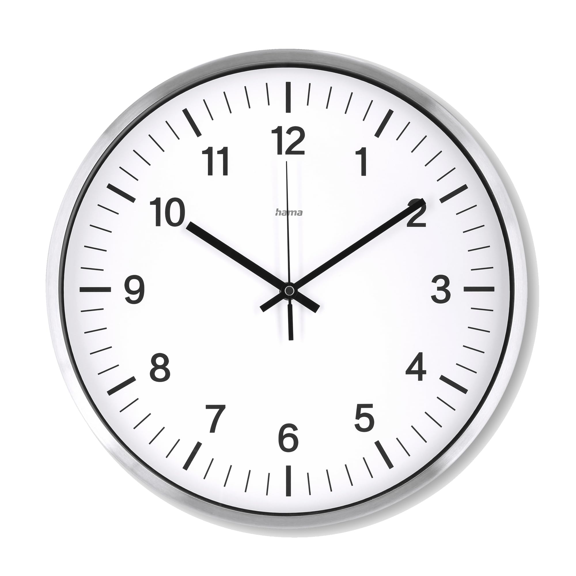 

Hama Germany Java DCF Radio Wall Clock, Ø 35 cm, silver