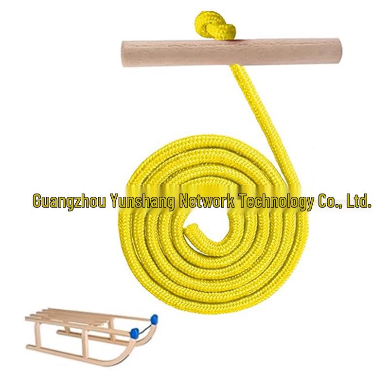 Adjustable Wooden Sled Pull Rope - Hot Selling