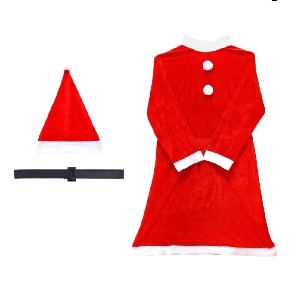 Xmas Christmas Costumes Red Velvet Cosplay Costumes New Santa Claus Coat  for Men Women