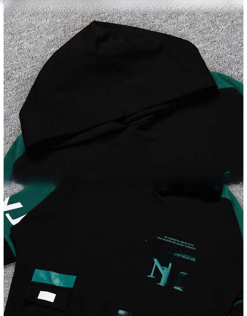 Costume élégant pour garçon printemps/automne 2025: Jolis sweats de sport deux pièces pour enfants de taille moyenne et grande