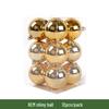 Christmas Tree Decorations: 3-10cm Electroplated Golden Plastic Balls